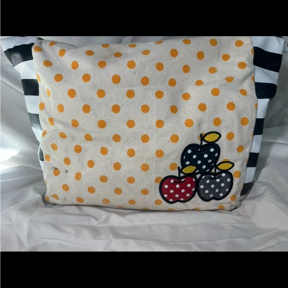 Hello Kitty Sanrio LoHello Kitty Sanrio Loungefly Nerd Cheetah Tote Bag Y2K 2012 - Picture 5 of 8